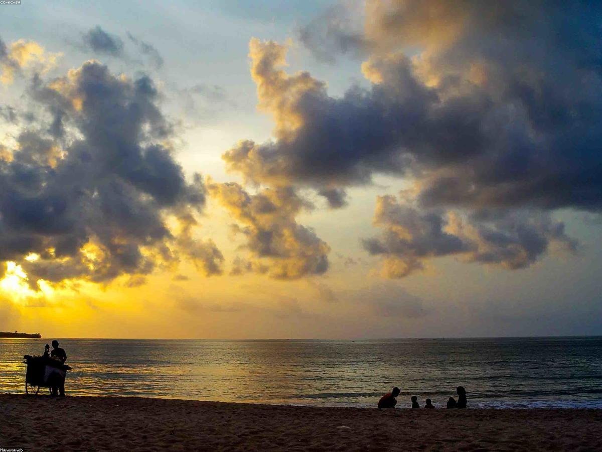 Blue coastline in Bali